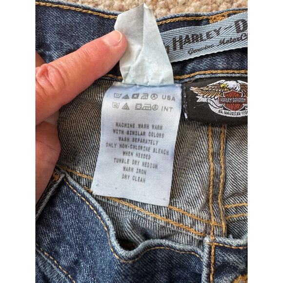 Harley Davidson Blue Jeans, 40x32, relaxed fit; Denim - Picture 7 of 10